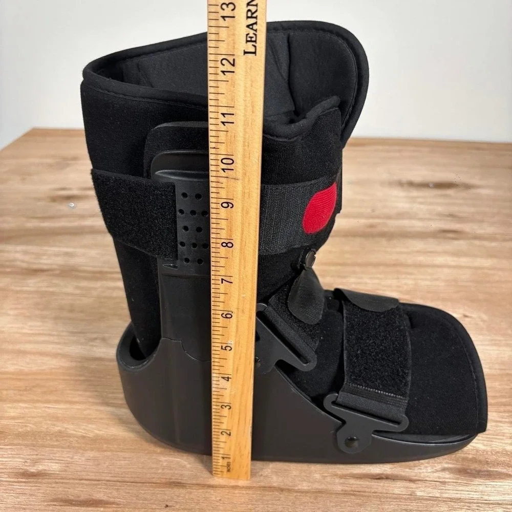 Black Short Medical Walking Boot Orthopedic Fracture Ankle Brace Size Medium
